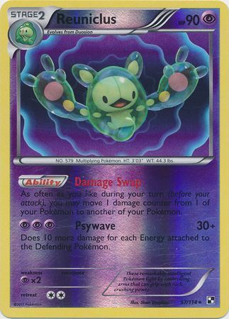 Reuniclus - 57/114 - Holo Rare - Reverse Holo