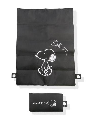 Slim Compact Eco Bag BK Snoopy