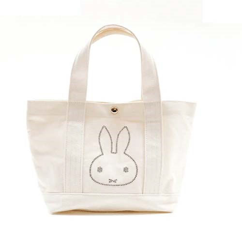Miffy Stone Tote Bag S White