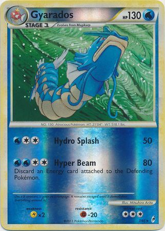 Gyarados - 7/95 - Holo Rare - Reverse Holo