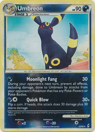 Umbreon - 22/95 - Holo Rare - Reverse Holo