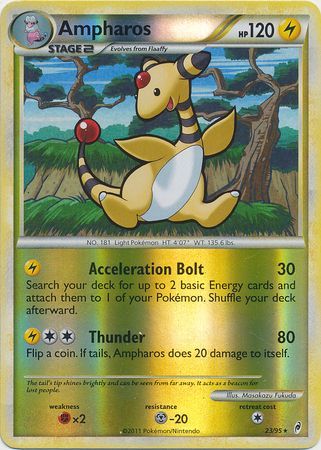 Ampharos - 23/95 - Rare - Reverse Holo