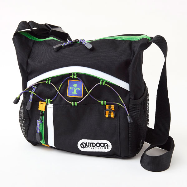 EVANGELION x OUTDOOR EVA-01 Design Tote Bag Black