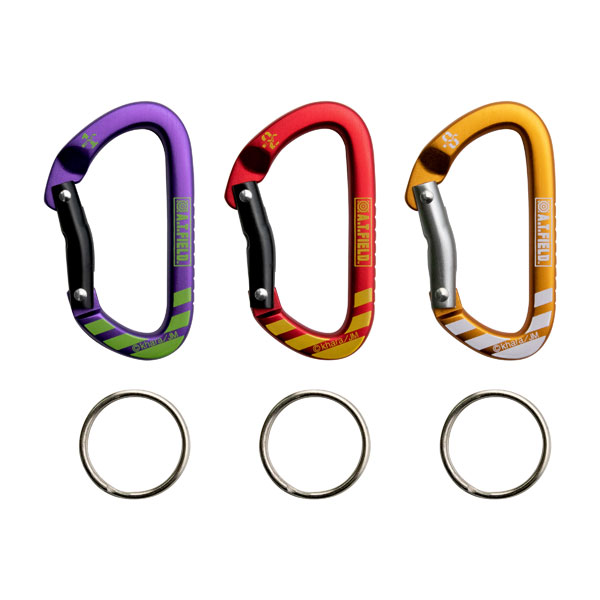 A.T.FIELD Key Carabiner 60mm 3pcs Set