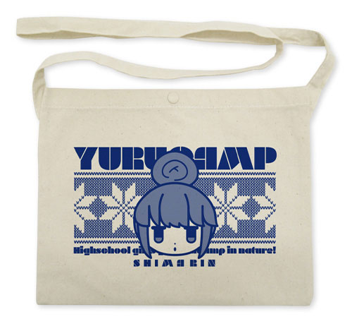 Yuru Camp Rin Shimas Face Musette Bag /NATURAL