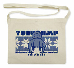 Yuru Camp Rin Shima's Face Musette Bag /NATURAL