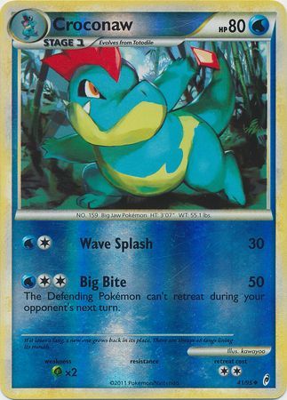 Croconaw - 41/95 - Uncommon - Reverse Holo