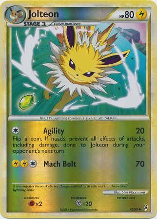 Jolteon - 45/95 - Uncommon - Reverse Holo