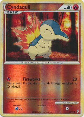 Cyndaquil - 55/95 - Common - Reverse Holo