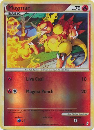 Magmar - 62/95 - Common - Reverse Holo