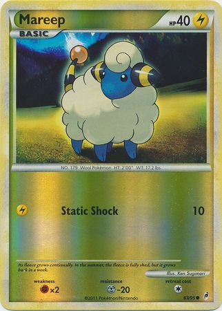 Mareep - 63/95 - Common - Reverse Holo