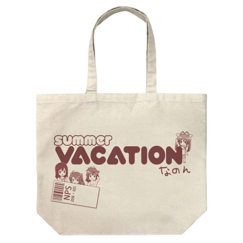 Non Non Biyori Vacation Large Tote Bag /NATURAL