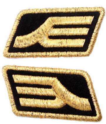 Mobile Suit Gundam - Patch: Zeon Army Rank Insignia/ Black