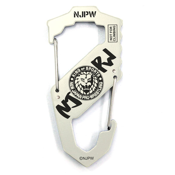 New Japan Pro Wrestling Lion Mark Carabiner S-shaped/WHITE