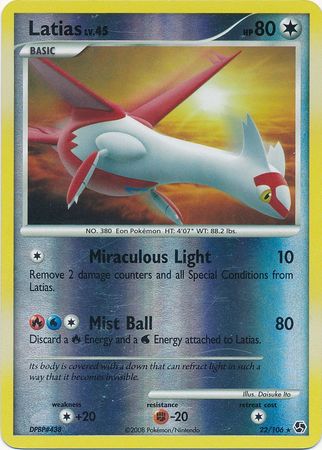 Latias - 22/106 - Rare - Reverse Holo