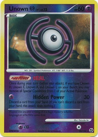 Unown H - 29/106 - Rare - Reverse Holo