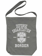 World Trigger - Border Shoulder Tote Bag / Medium Gray