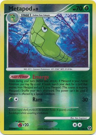Metapod - 47/106 - Uncommon - Reverse Holo
