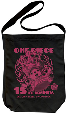 ONE PIECE - Chopper 15th Anniversary Shoulder Tote Bag/ Black