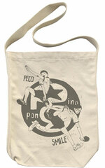 Ping Pong - Peko and Smile Shoulder Tote Bag/ Natural