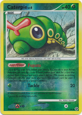 Caterpie - 63/106 - Common - Reverse Holo