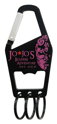 JoJos Bizarre Adventure - Carabiner w/Bottle Opener (Stone Mask) Purple