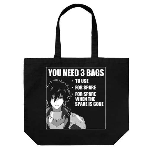Shinchou Yuusha Overly Cautious Large Tote Bag /BLACK