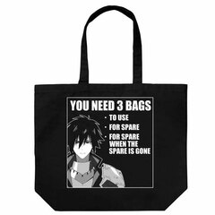 Shinchou Yuusha Overly Cautious Large Tote Bag /BLACK