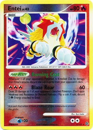 Entei - 4/132 - Holo Rare - Reverse Holo Entei - 4/132 - Holo Rare - Reverse Holo