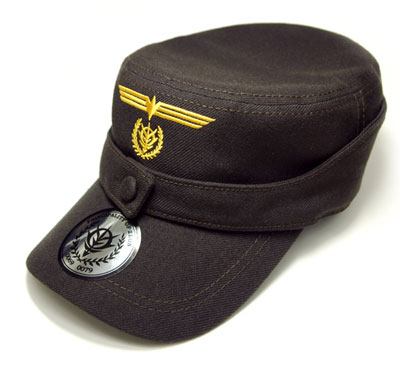 Mobile Suit Gundam - ZEON Embroidered Military Cap/ BROWN