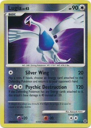 Lugia - 14/132 - Holo Rare - Reverse Holo