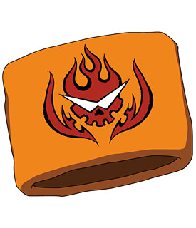 Gurren Lagann - Gurren Brigade Wristband/ Orange