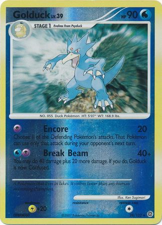 Golduck - 28/132 - Rare - Reverse Holo