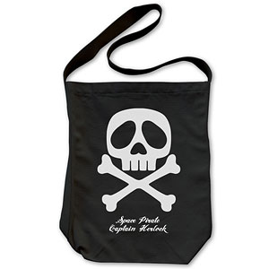 Space Pirate Captain Harlock - Harlock Skull Shoulder Tote Bag