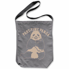 Shirokuma Cafe - Panda-kun Shoulder Tote Bag/ Medium Gray