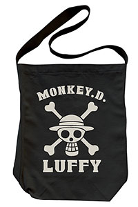 TV Anime ONE PIECE - Luffy Shoulder Tote Bag/ Black