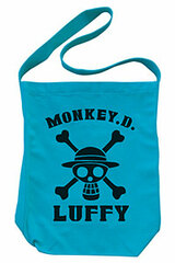 TV Anime ONE PIECE - Luffy Shoulder Tote Bag/Turquoise Blue