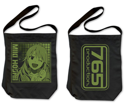 THE IDOLM@STER Anime Miki Hoshii Shoulder Tote Bag/ BLACK