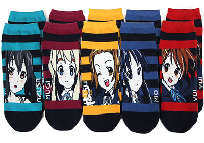 K-On! Socks Five Pairs Set