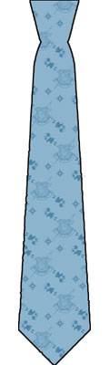 Walkure Romanze: Shoujo Kishi Monogatari - Print Necktie Mio/ Blue