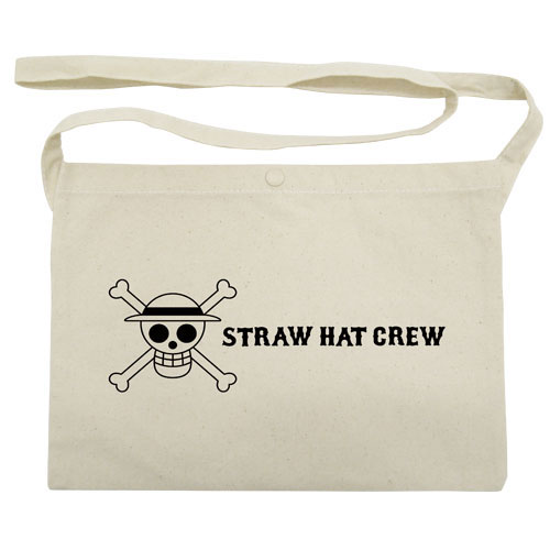 ONE PIECE Straw Hat Crew Musette Bag /NATURAL