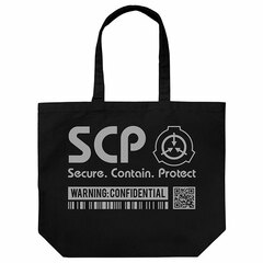 SCP Foundation Large Tote Bag /BLACK