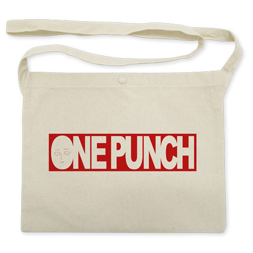 One-Punch Man ONE PUNCH Logo Musette Bag /NATURAL