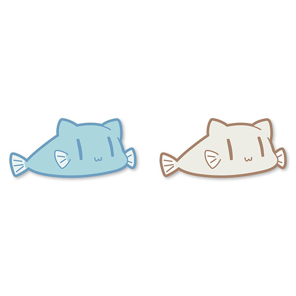 Slow Loop Sea Nyan Embroidery Patch (Iron/Sticker) Set