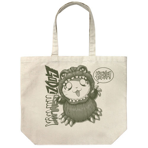 GodziHam-kun Large Tote Bag /NATURAL