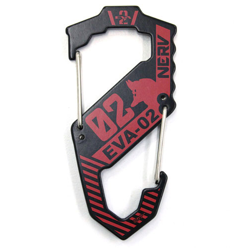 EVANGELION EVA-02 Carabiner S-shaped/BLACK