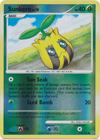 Sunkern - 114/132 - Common - Reverse Holo