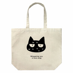 Sasayaku you ni Koi o Utau Neko Large Tote Bag /NATURAL