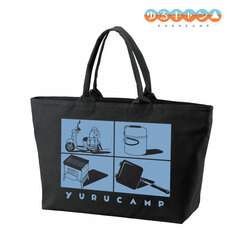 Yuru Camp Rin Shima BIG Zipper Tote Bag