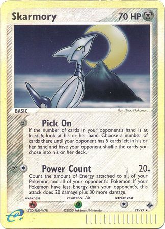 Skarmory - 21/97 - Rare - Reverse Holo